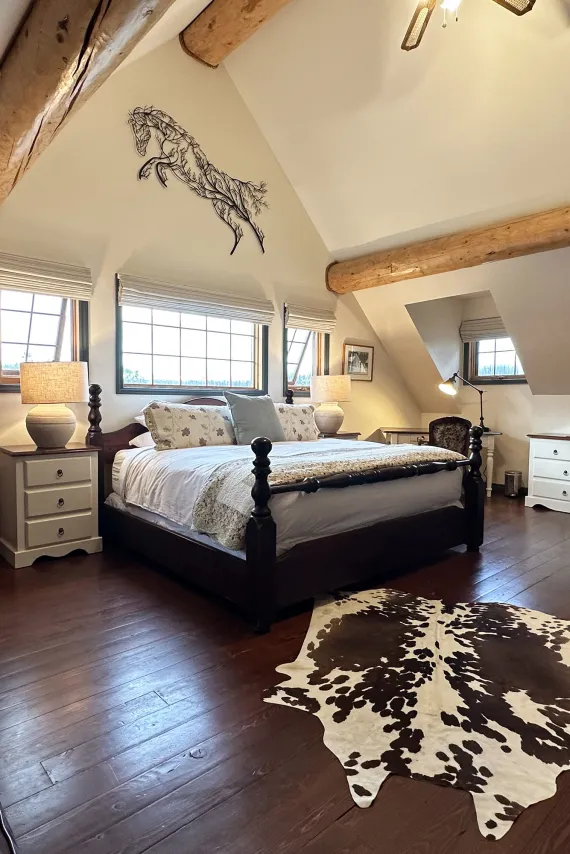 A third connecting ranch house room is available for an extra cost.