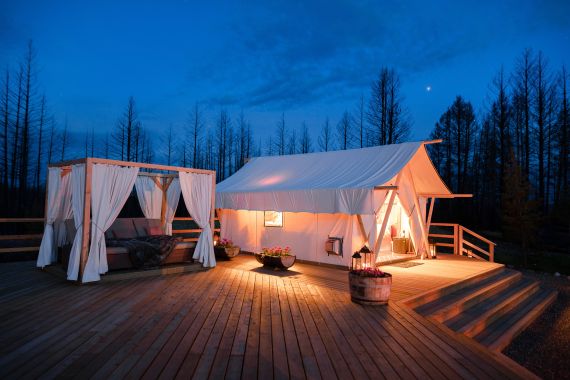 The best glamping in BC is at the Siwash Star Camp!