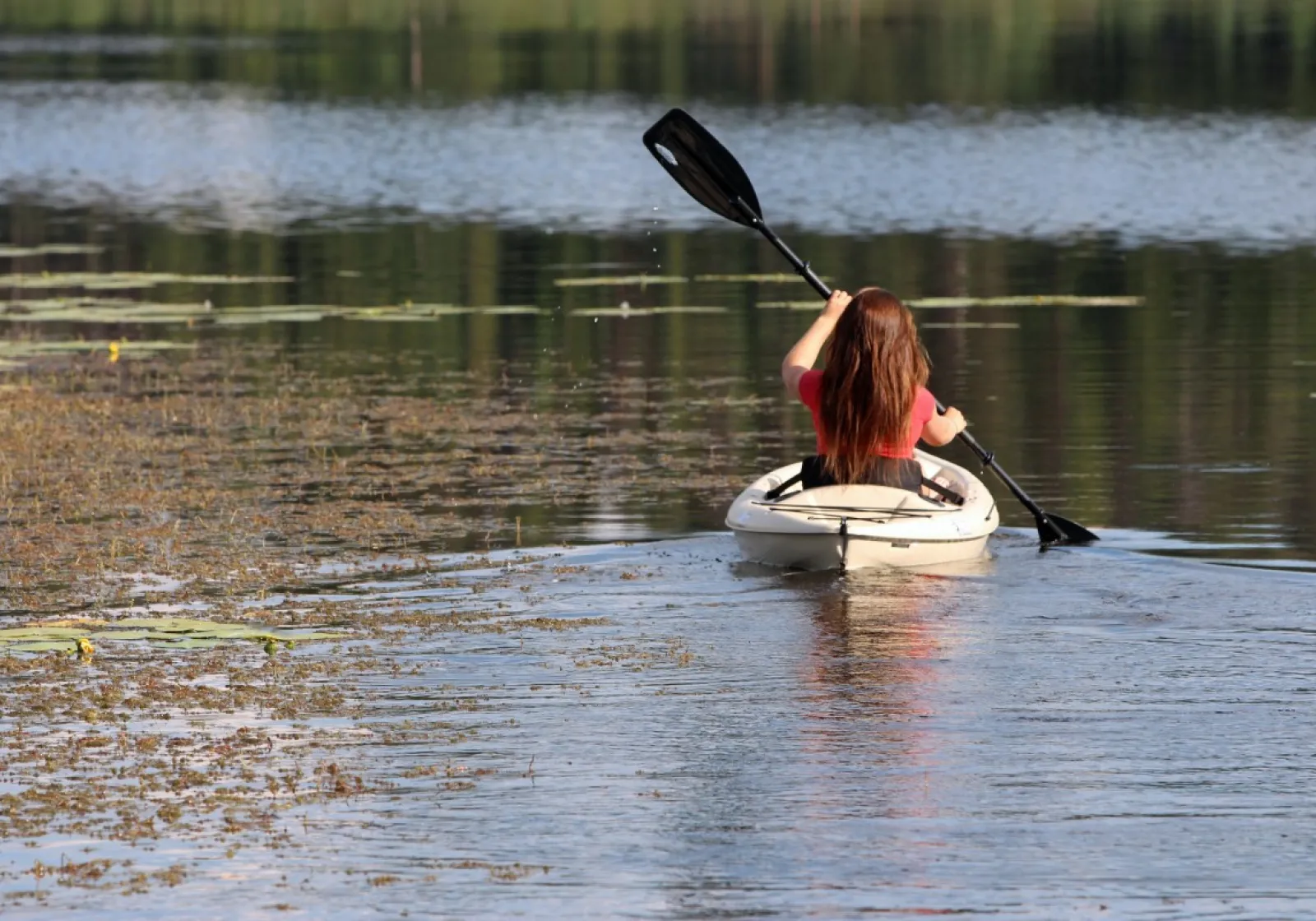 Kayak on Siwash Lake