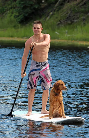 Stand up paddle boarding at Siwash Lake