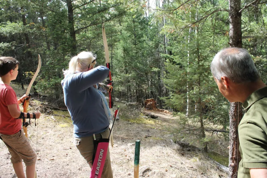The whole family can enjoy a friendly archery competition 