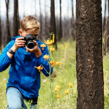 Photographic opportunities while hiking at Siwash Lake Wilderness Resort